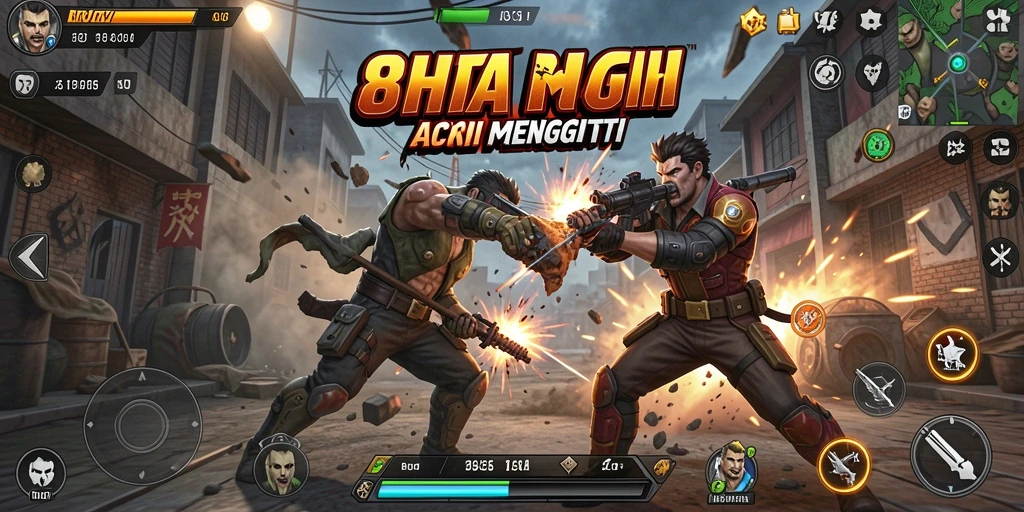 Tampilan gameplay yang seru dan mendebarkan di 8HHH.