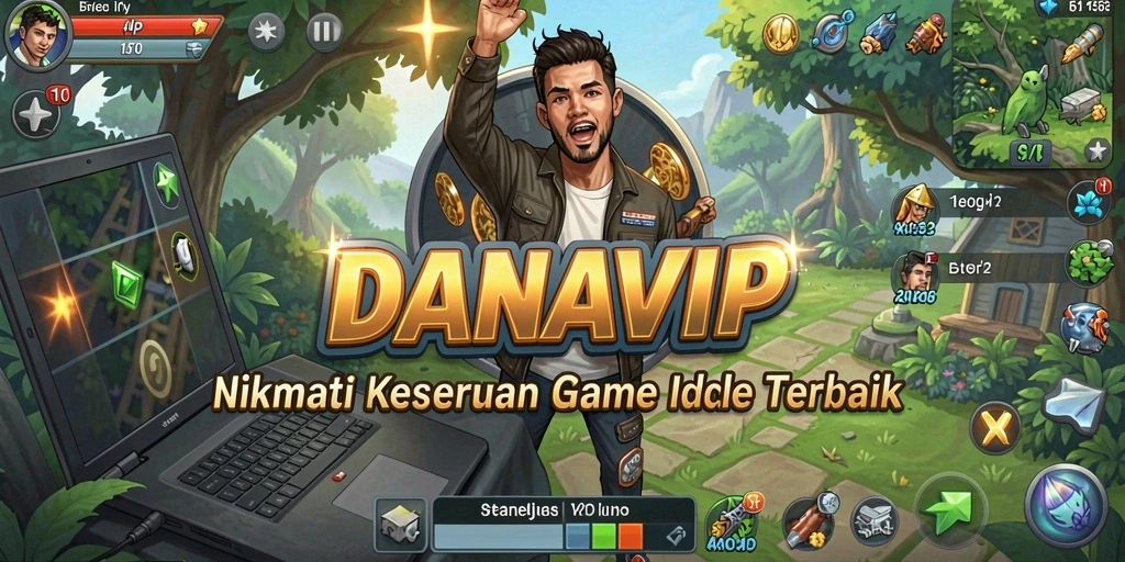 Tampilan seru dari gameplay DANAVIP yang menarik dan santai.