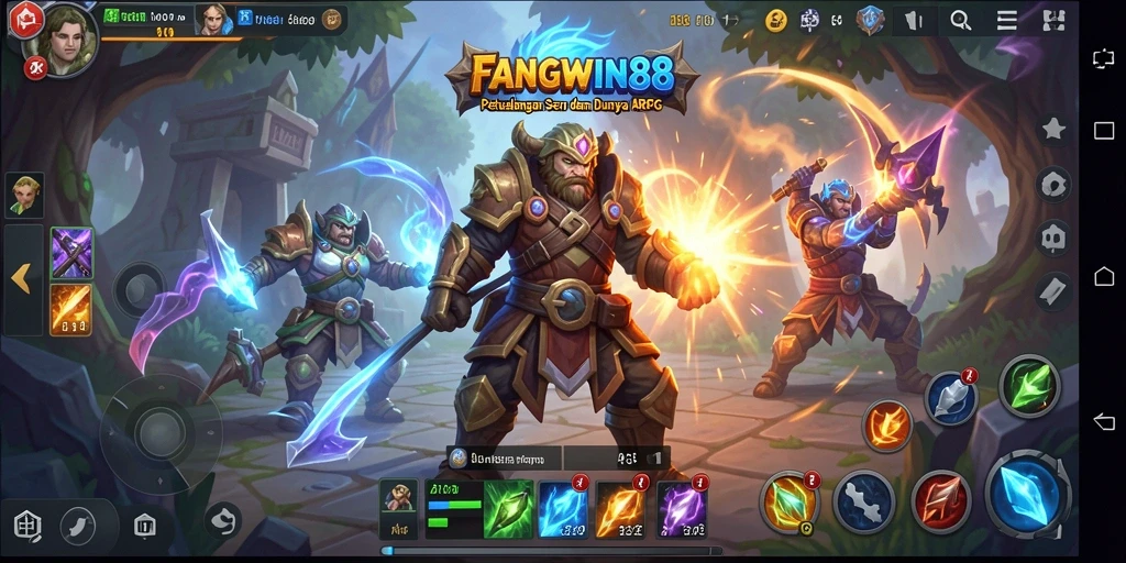 Menampilkan gameplay seru dan aksi mendebarkan dalam FANGWIN88.