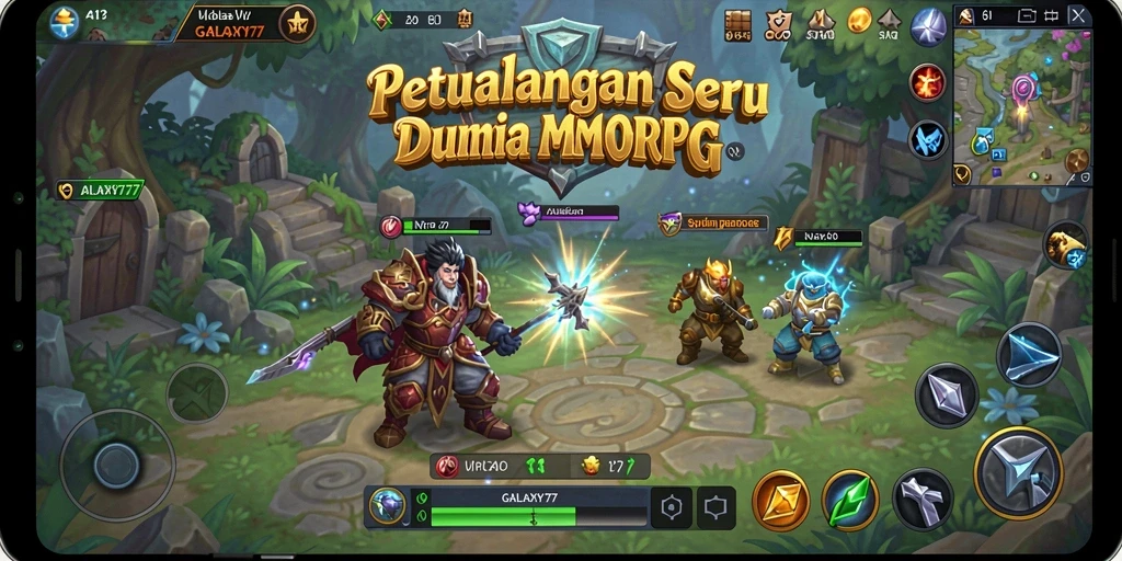 Tampilan gameplay GALAXY77 yang menarik dan penuh aksi.