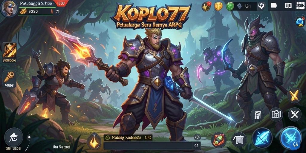Tampilan gameplay seru dalam KOPLO77 dengan aksi ARPG yang mendebarkan.