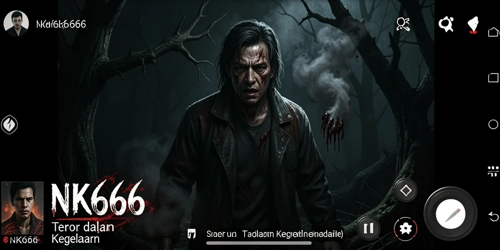 Gameplay NK666 menampilkan kegelapan dan ketegangan yang menyeramkan.