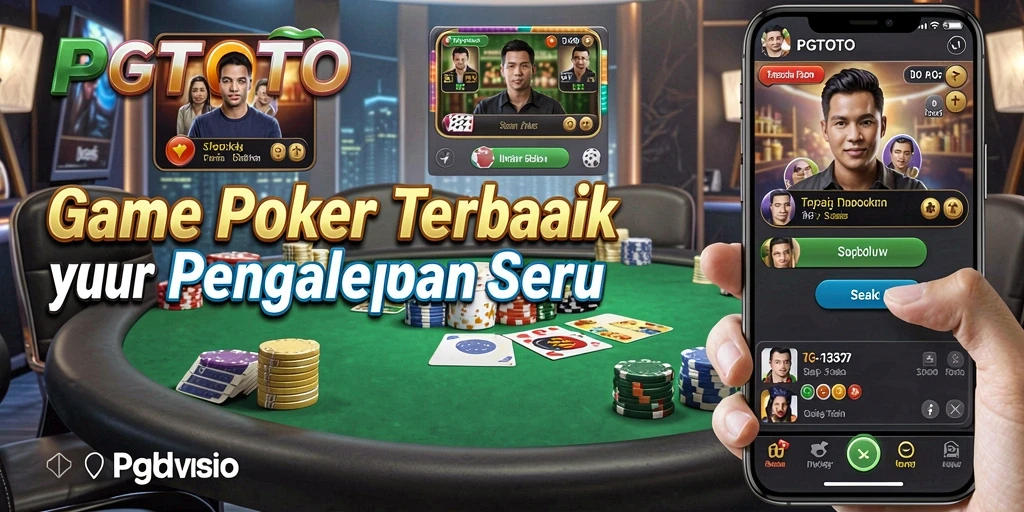 Screenshot utama PGTOTO menampilkan gameplay seru poker yang penuh strategi.