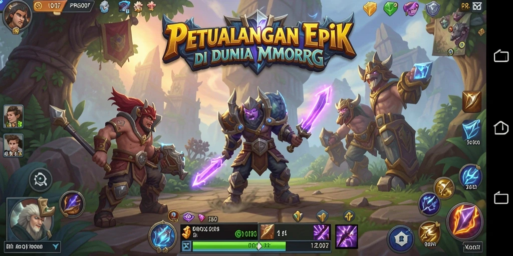 Tangkapan layar dari gameplay PRG007 yang menampilkan pertarungan epik.