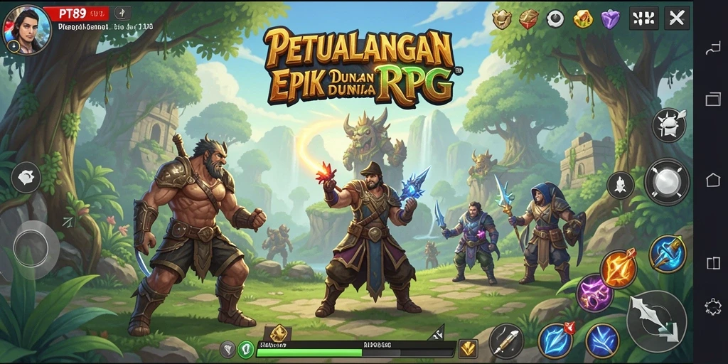 Tampilan gameplay PT89 yang menakjubkan dengan aksi RPG seru.