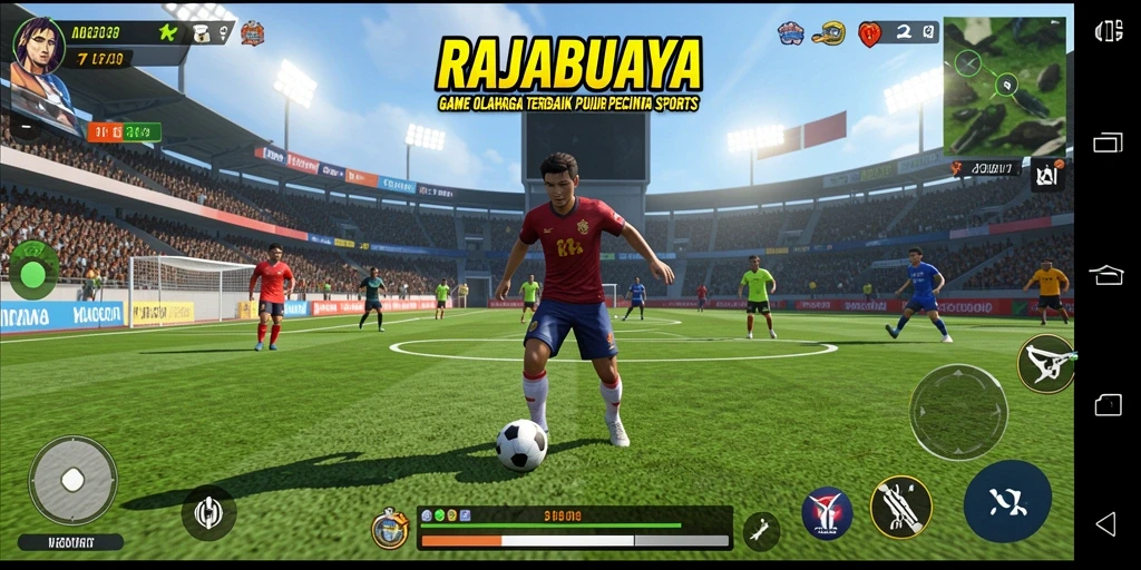 Tampilan gameplay seru di RAJABUAYA saat berolahraga.