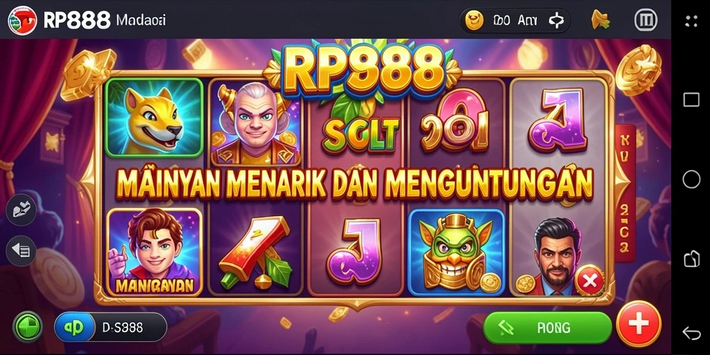 Tampilan permainan Slot yang menarik dan penuh warna dari RP888.
