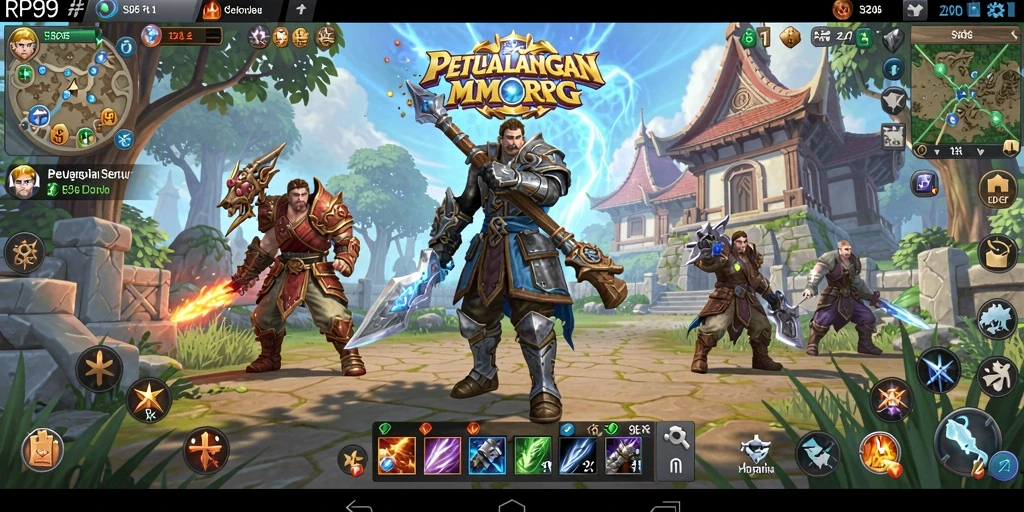 Tampilan gameplay seru RP99 dengan aksi pertarungan menegangkan.