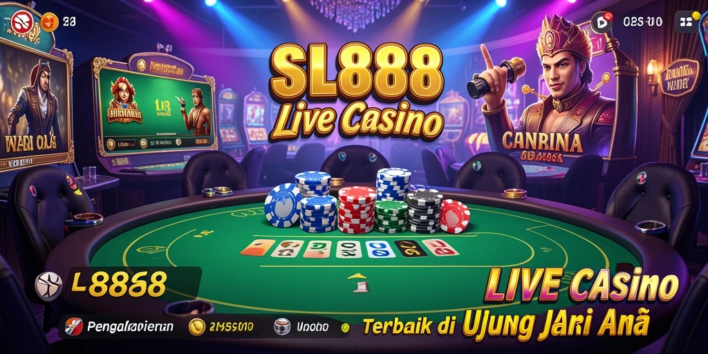 Tampilan gameplay menarik dari Live Casino SL888 yang realistis dan interaktif.