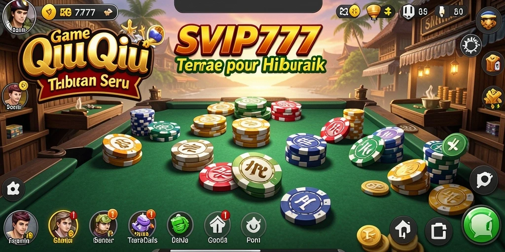 Tampilan gameplay QiuQiu yang seru dan menantang.