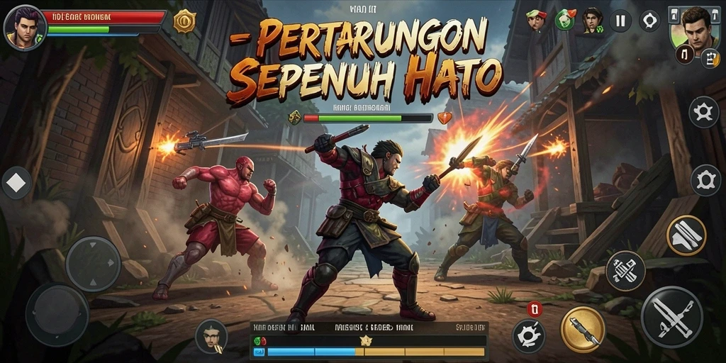 Screenshot T6 menampilkan pertarungan seru antara dua karakter.