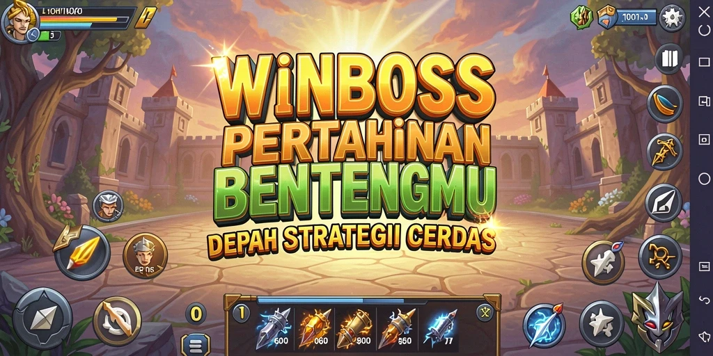 Tangkapan layar dari gameplay menegangkan WINBOSS Tower Defense.
